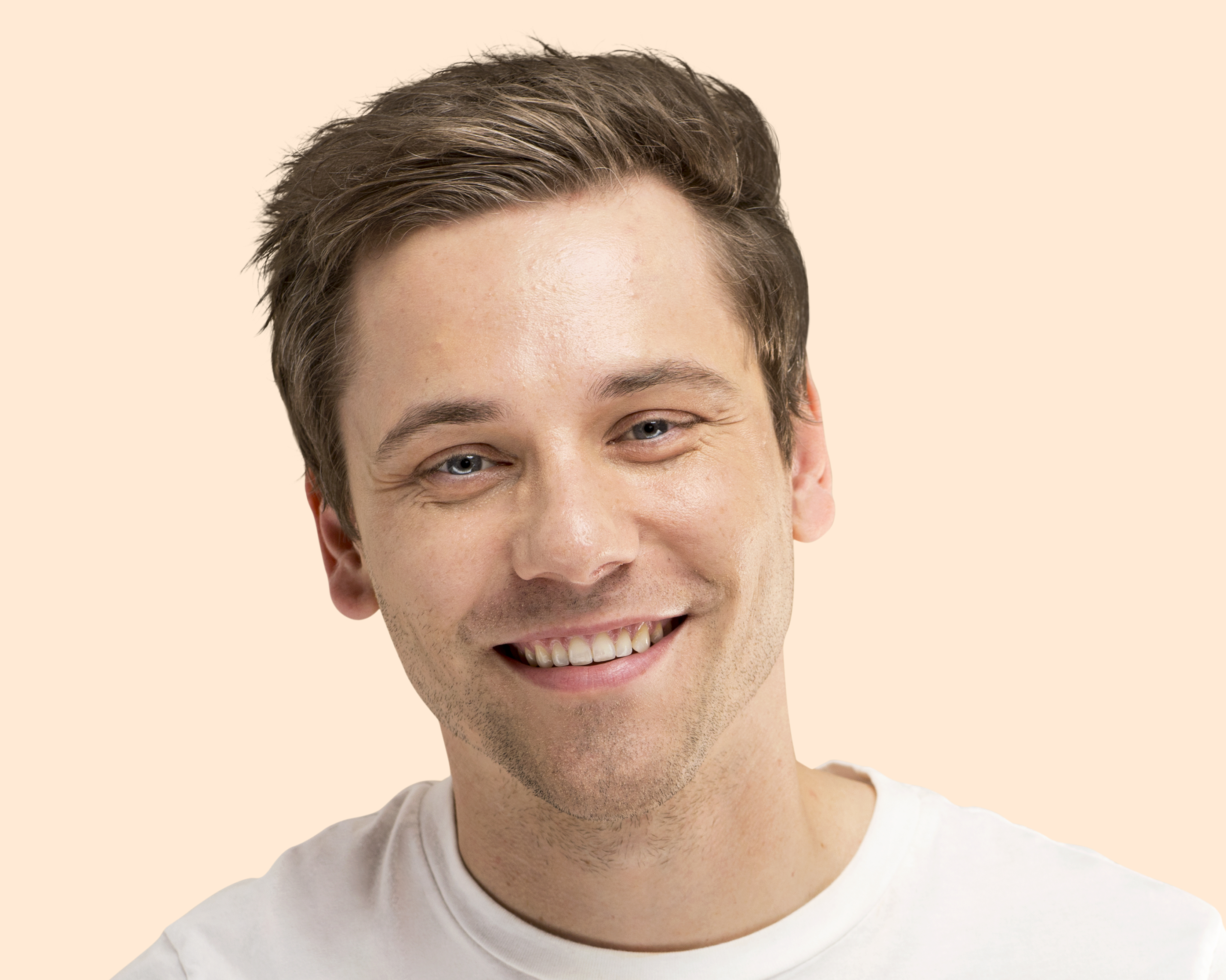 Before transformation - regular selfie